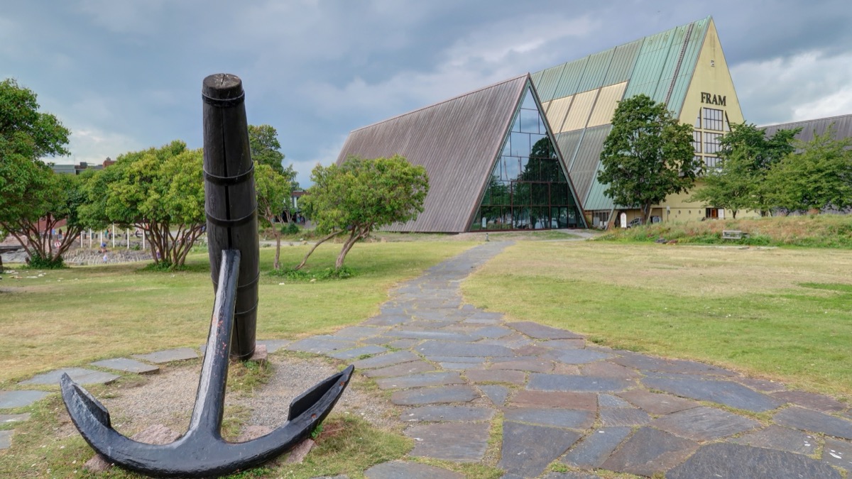 Ship anchor outside the Fram Museum on the Bygdøy peninsula
